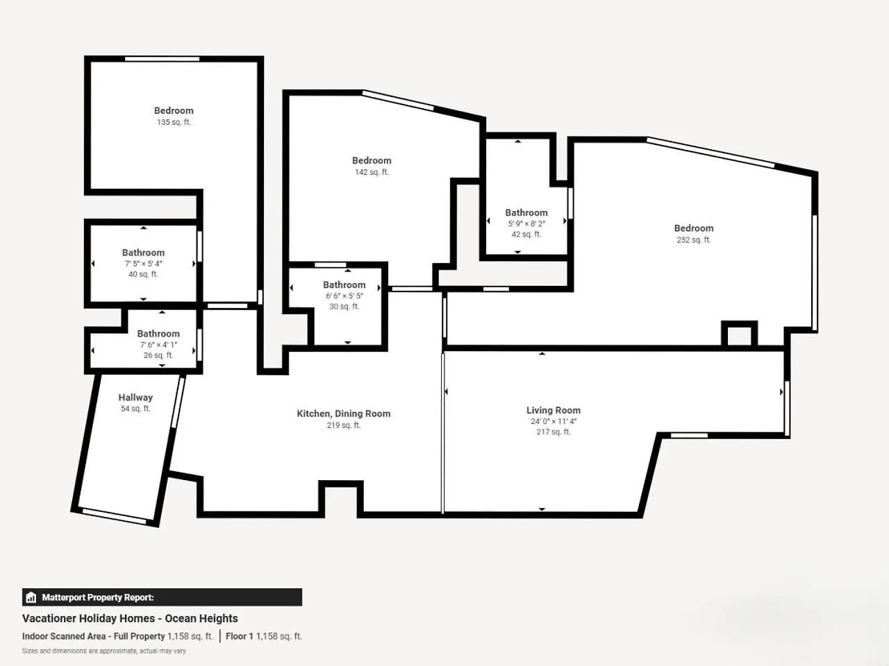 Апартаменты Ocean Heights - Three Bed With City And Sea View Дубай ОАЭ